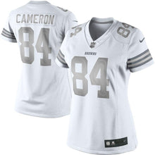 Load image into Gallery viewer, Jordan Cameron #84 Cleveland Browns Historic Logo Women's White Platinum