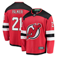Load image into Gallery viewer, Fanatics Branded Kyle Palmieri New Jersey Devils Red Home Breakaway Player Jersey