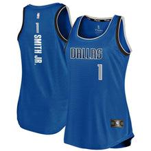 Load image into Gallery viewer, Dennis Smith Jr #1 Dallas Mavericks Women's Royal Fast Break Tank - Icon Edition