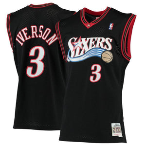 Allen Iverson #3 Philadelphia 76ers 2000-01 Hardwood Classics Mens Swingman Jersey